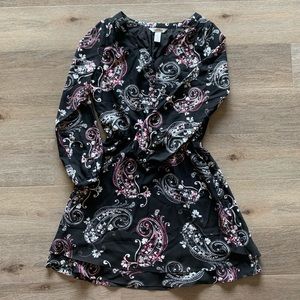 White House Black Market Paisley Dress Size 2